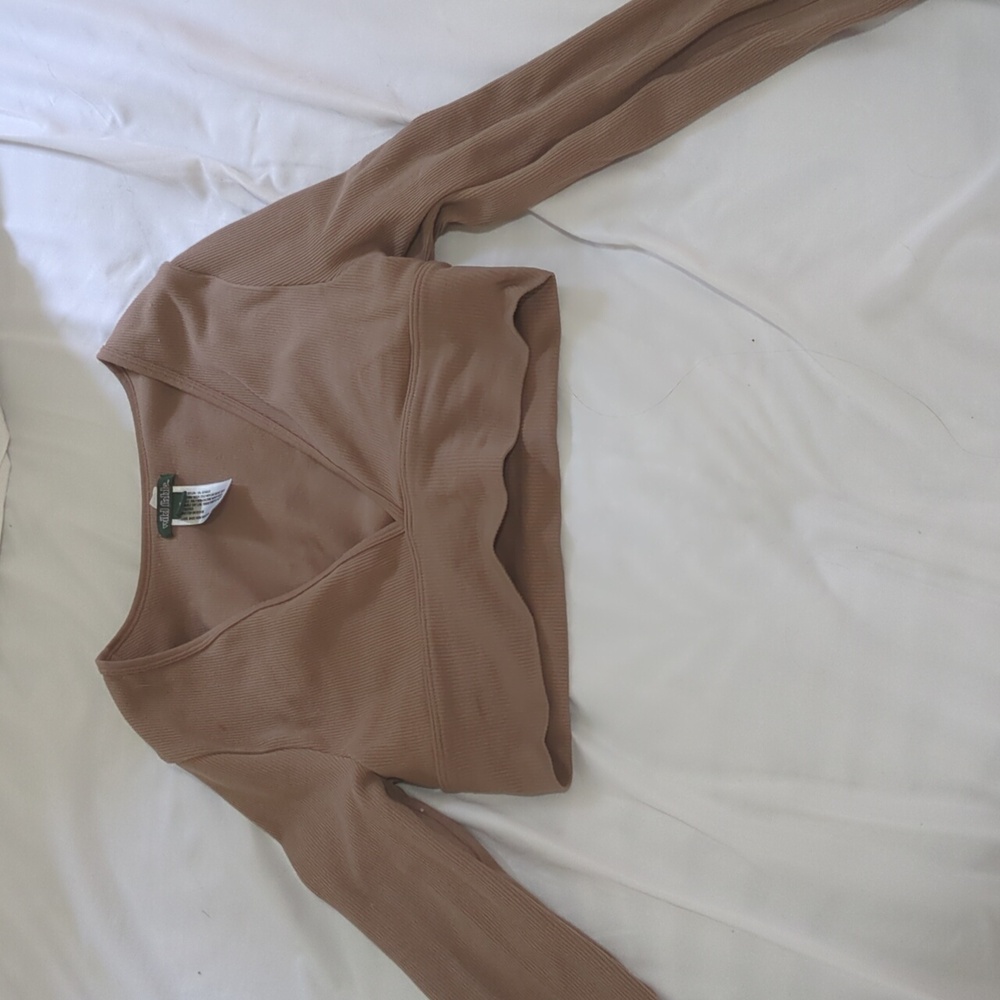 wild fable brown crop top